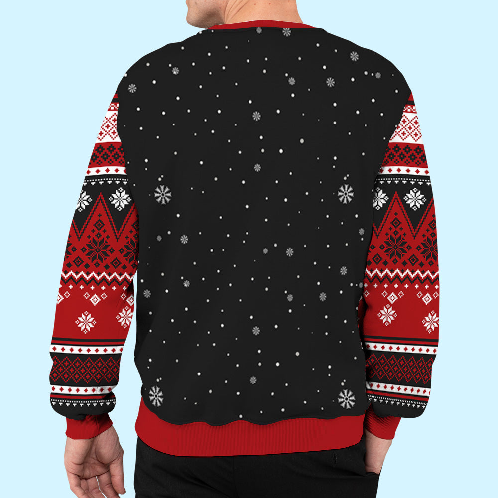 Custom Family Christmas Sweatshirt, Gift for Family Members • Family Merry Christmas - Personalized All-Over-Print Sweatshirt