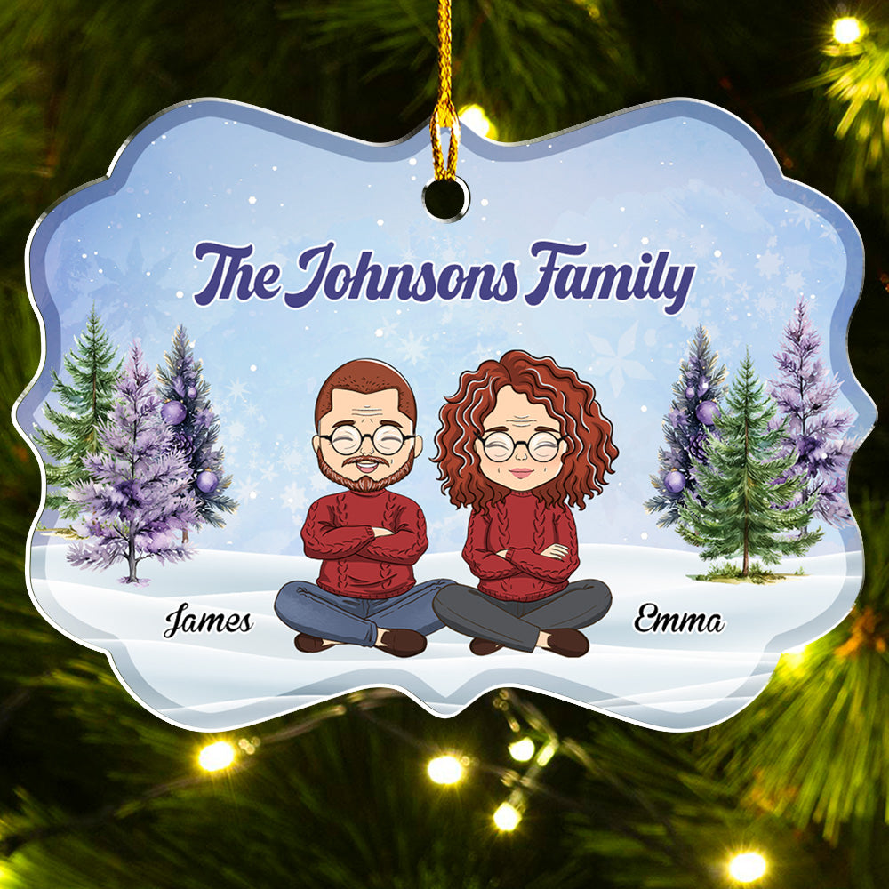 Custom Family Ornament, Christmas Gift for Family Members •  Family - Personalized Acrylic Ornament