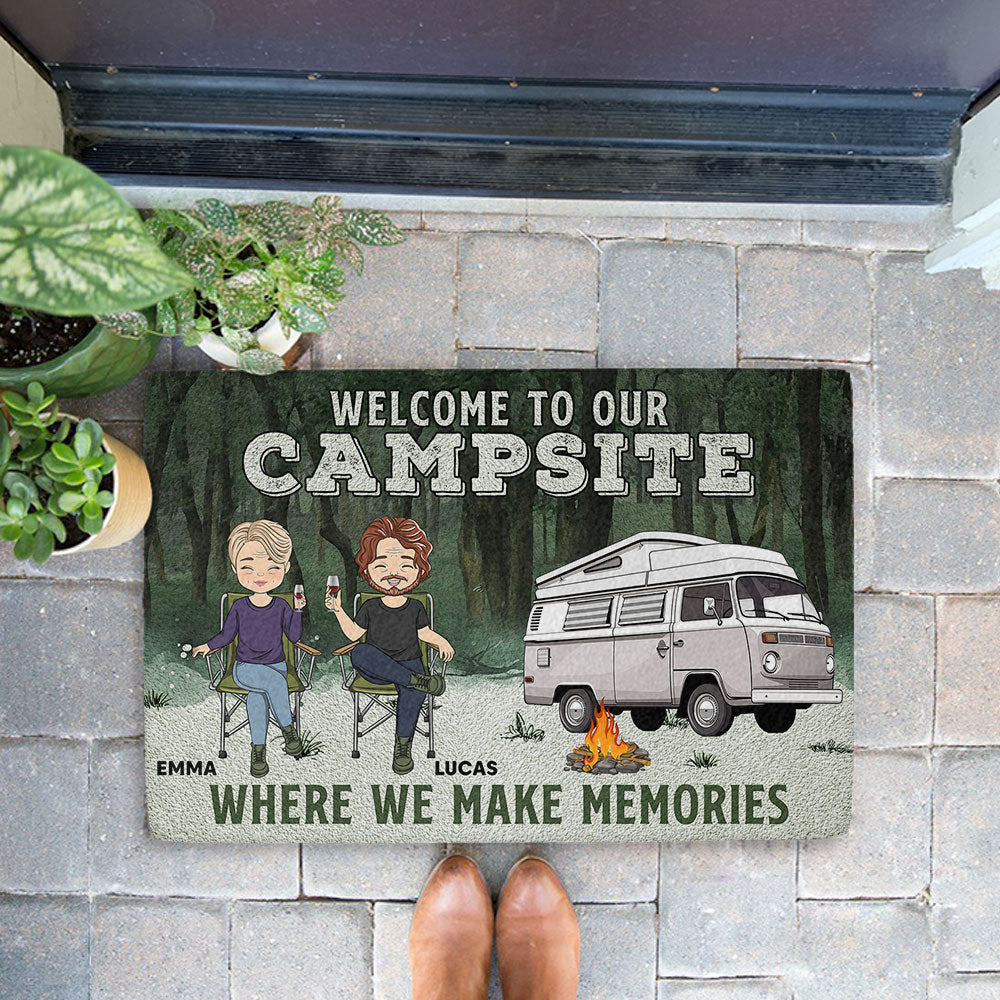 Where We Make Memories - Personalized Doormat