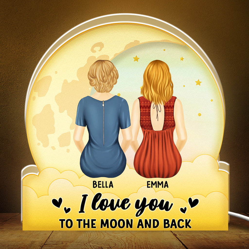 Love You To The Moon And Back - Personalized Light Box