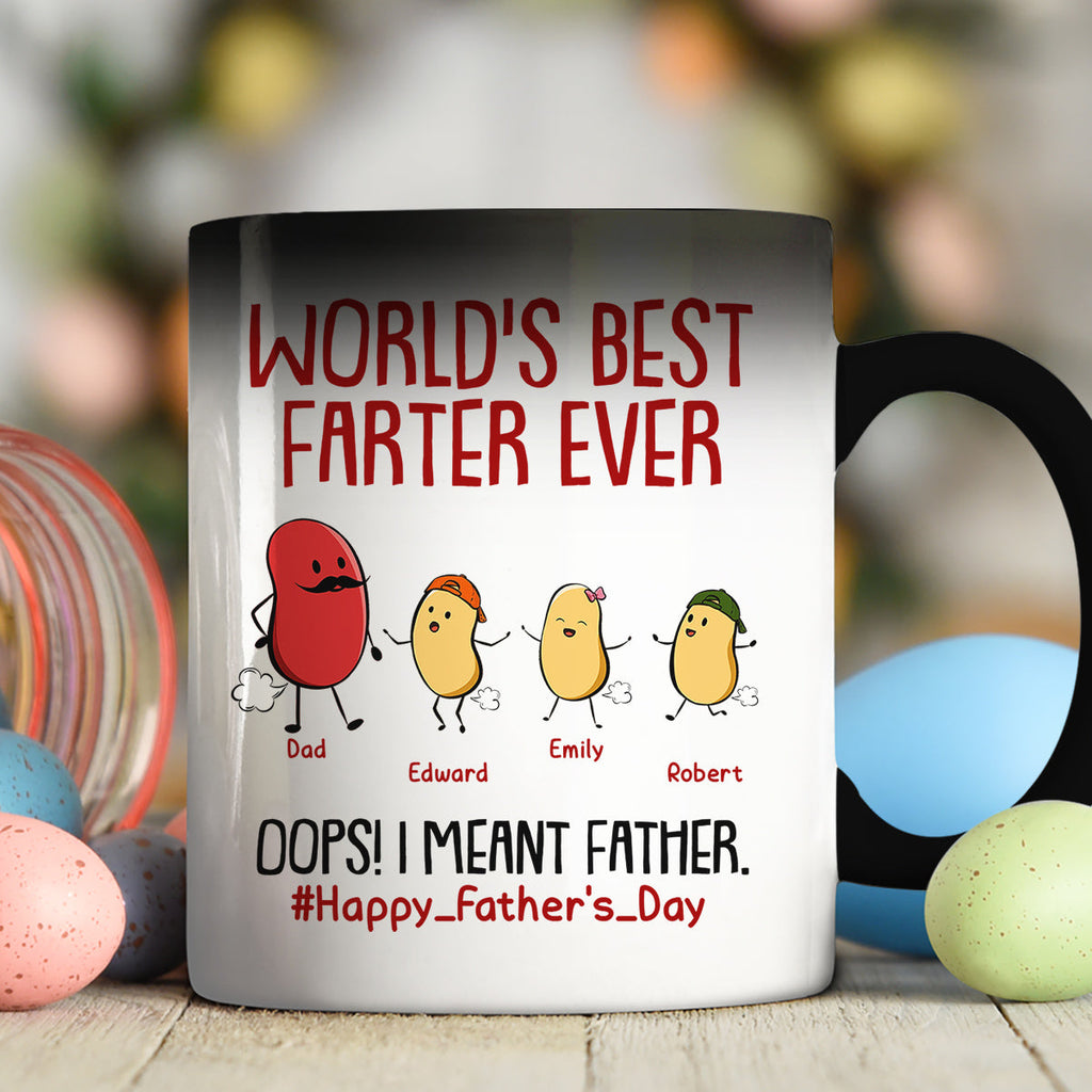 Custom Christmas & Birthday Gift for Dad • The Best Farter Ever - Personalized Color Changing Mug