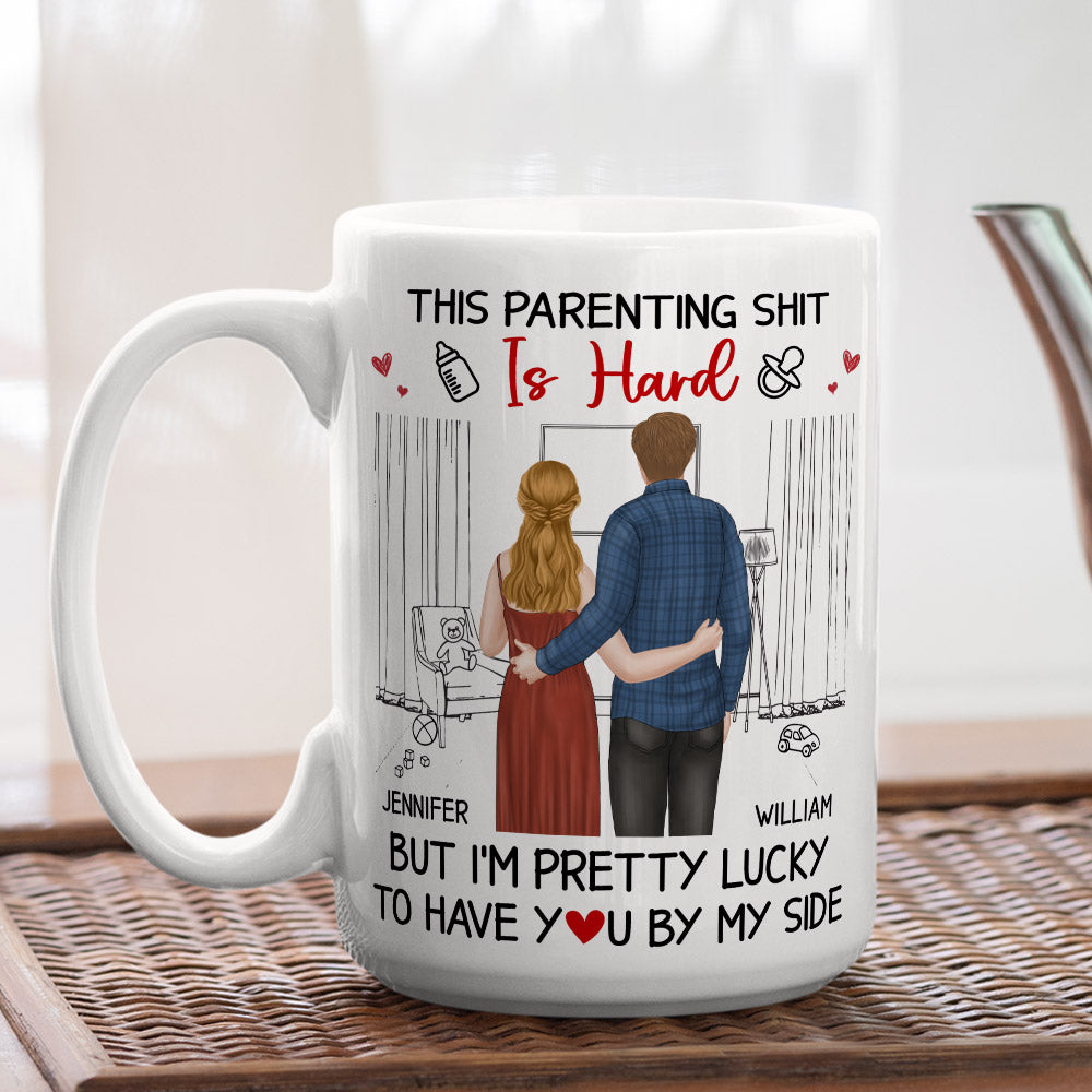 Custom Anniversary Keepsake Gifts For Couple • Its Hard To Become A Parent - Personalized Coffee Mug