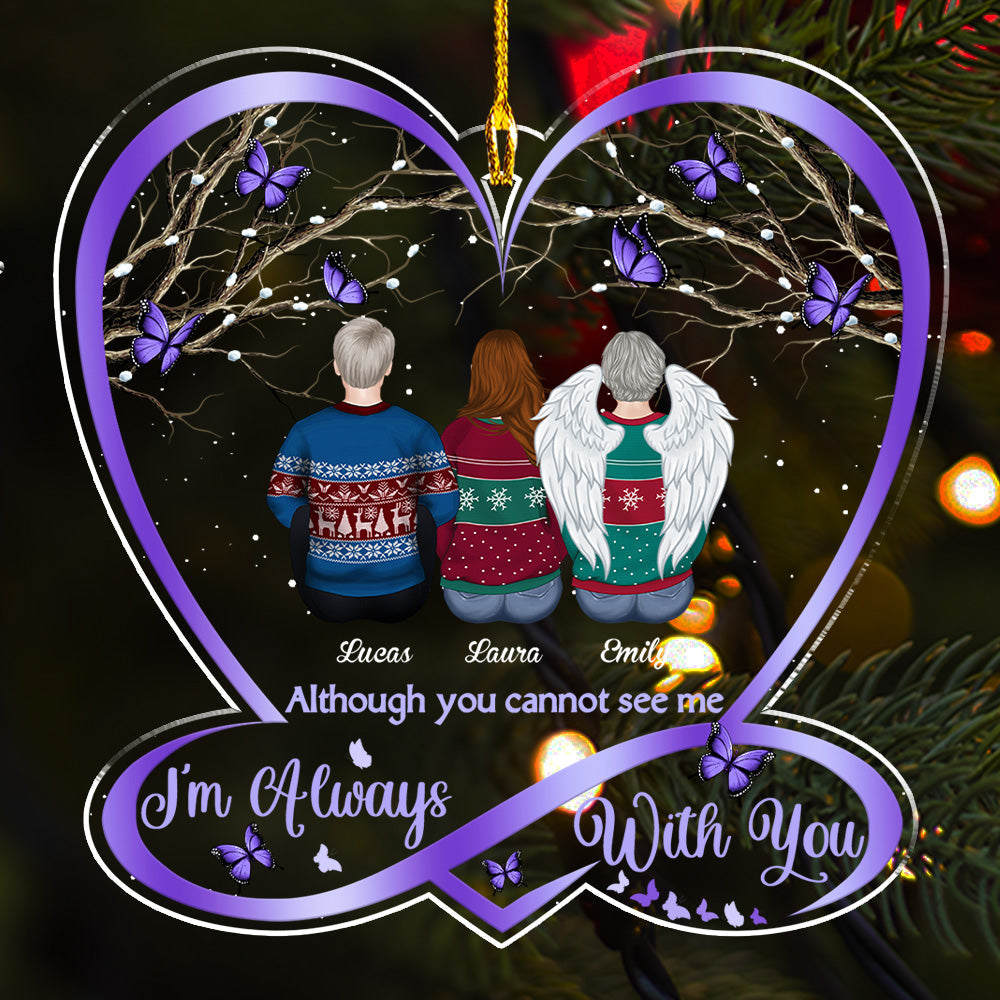 Custom Family Ornament, Christmas Gift for Family Members •  I Am With You - Personalized Acrylic Ornament