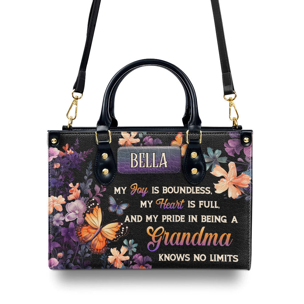 Being A Grandma - Personalized Leather Bag
