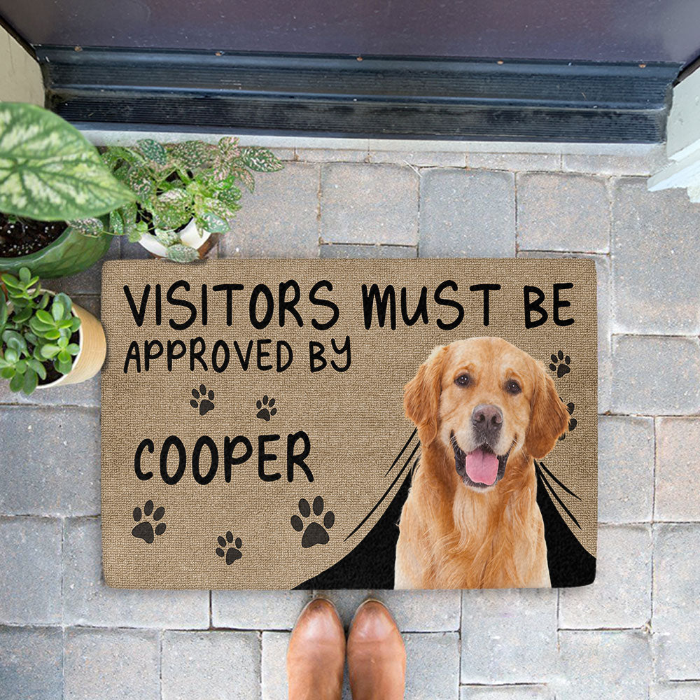 Approved By Pet Photo - Personalized Doormat