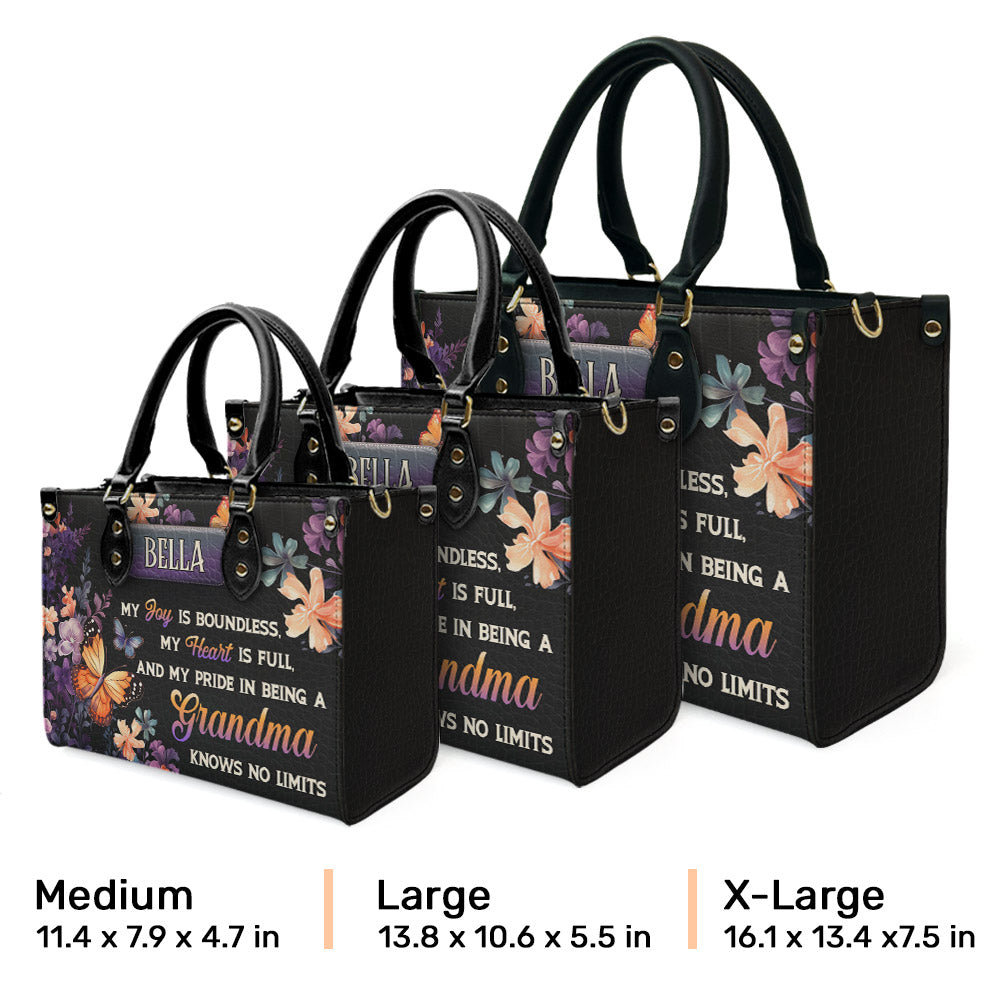 Being A Grandma - Personalized Leather Bag