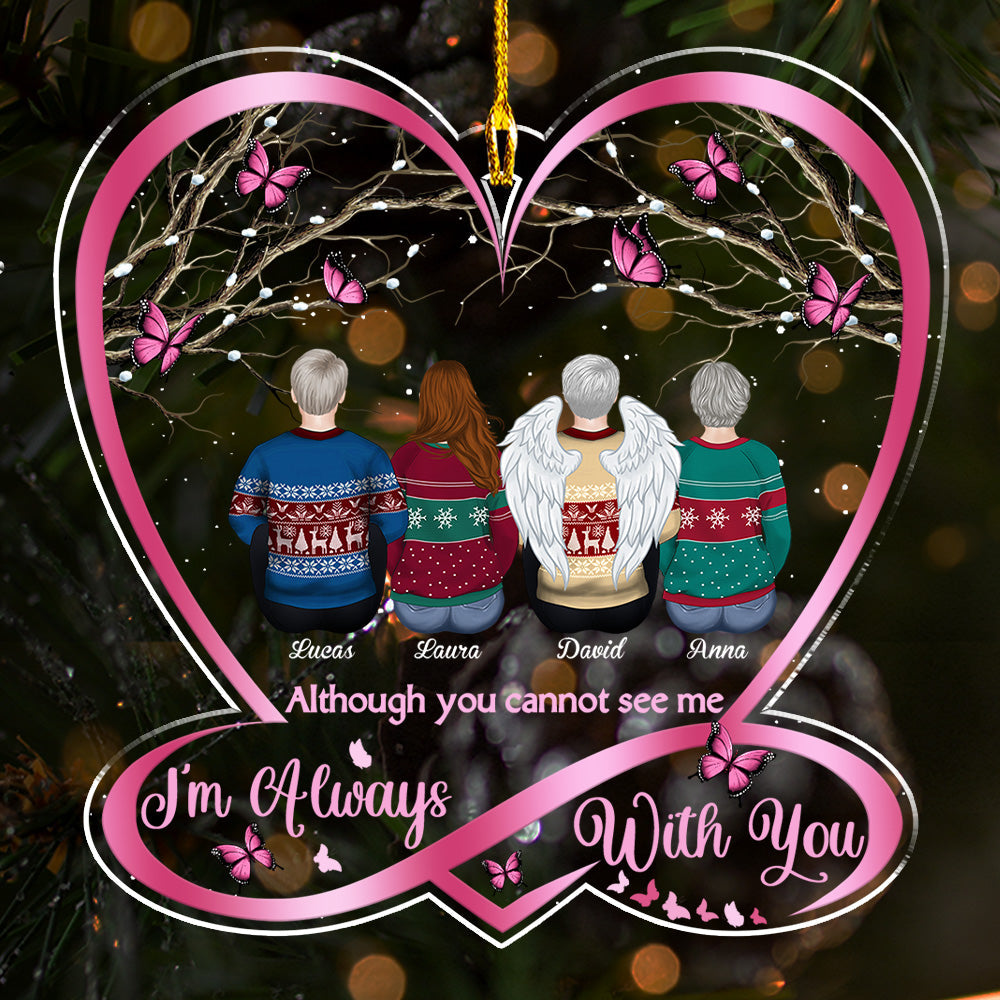 Custom Family Ornament, Christmas Gift for Family Members •  I Am With You - Personalized Acrylic Ornament