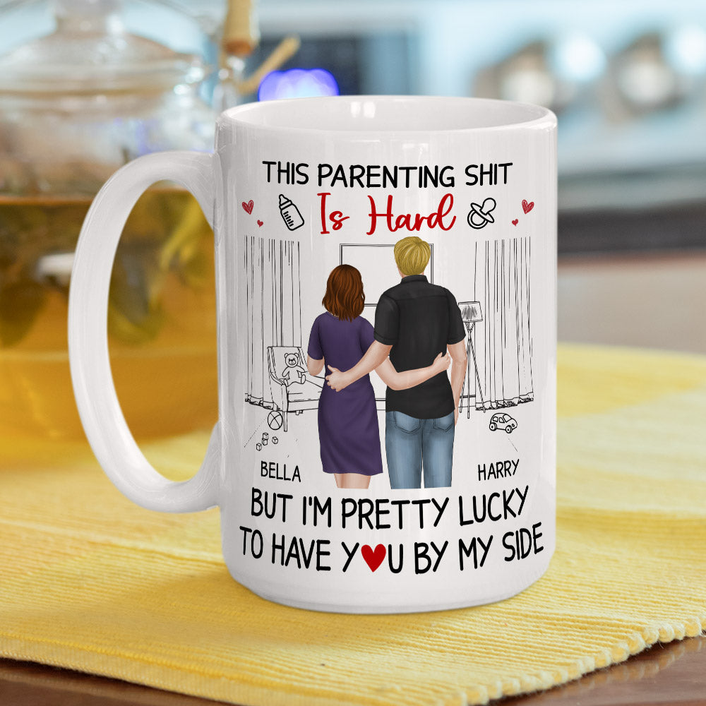 Custom Anniversary Keepsake Gifts For Couple • Its Hard To Become A Parent - Personalized Coffee Mug