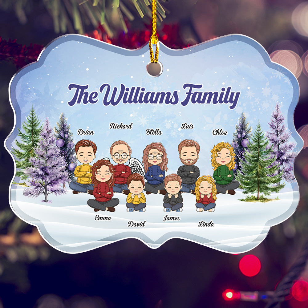 Custom Family Ornament, Christmas Gift for Family Members •  Family - Personalized Acrylic Ornament