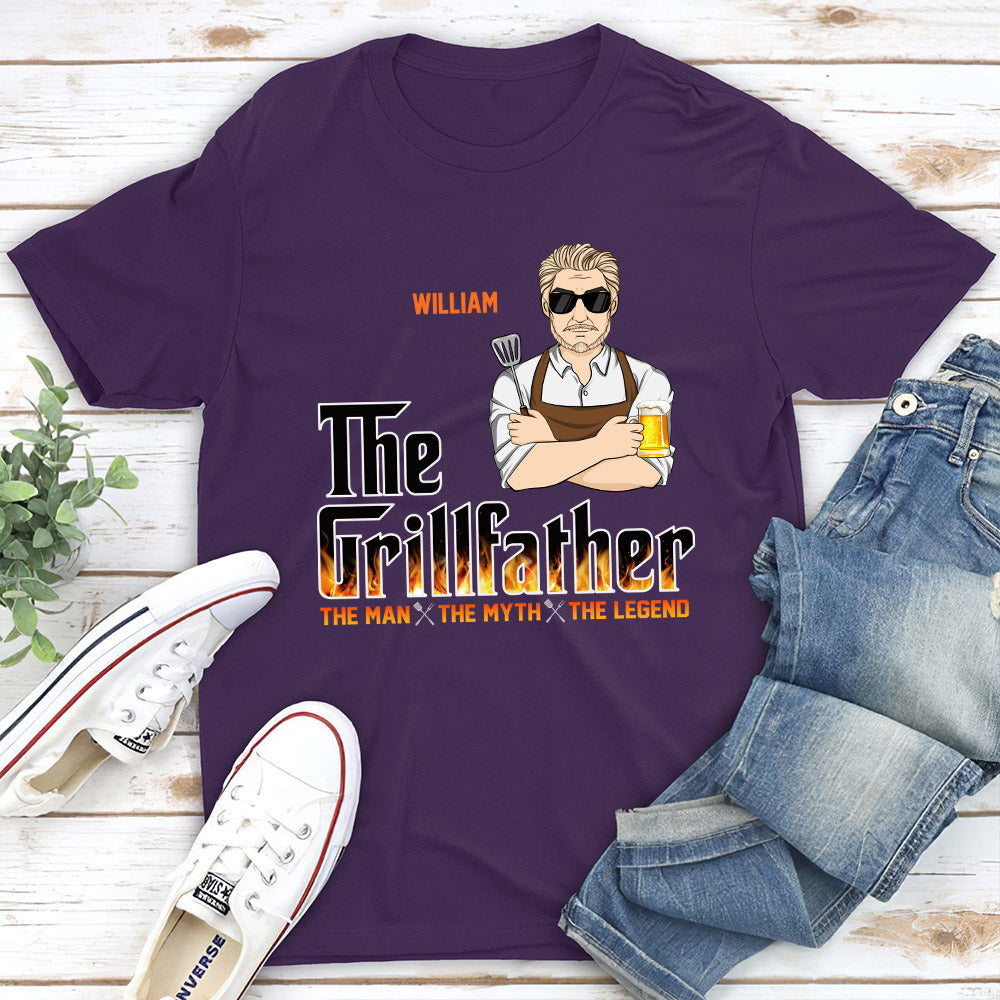 Custom Christmas & Birthday Gift for Dad, Grandpa • The Grillfather - Personalized Shirt