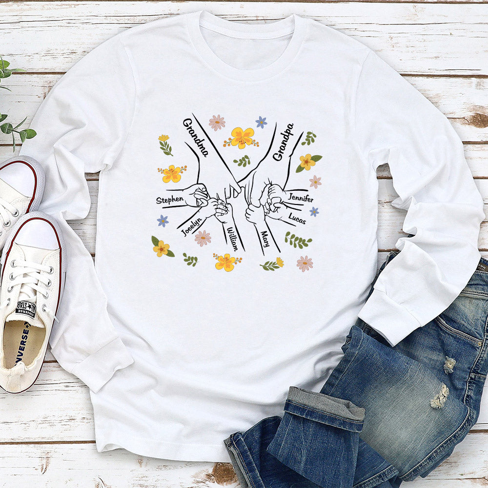 Custom Christmas & Birthday Keepsake Gift • A Family Is A Round Of Love - Personalized Shirt
