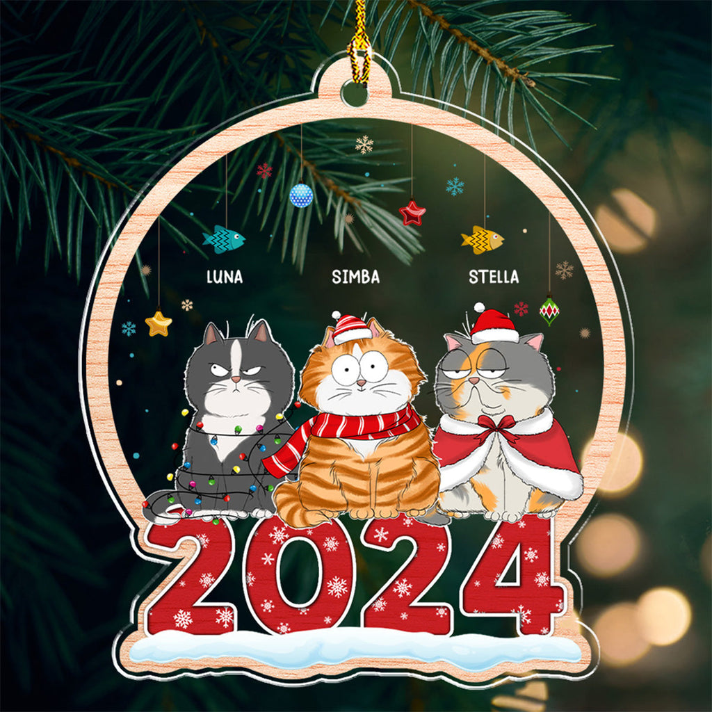 Custom Keepsake Christmas Ornament •  Best Cat Mom - Personalized Acrylic Ornament