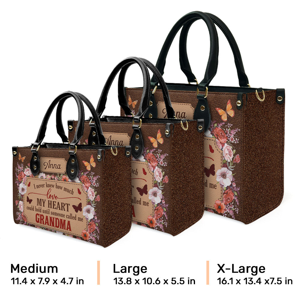 Called Me Grandma - Personalized Leather Bag