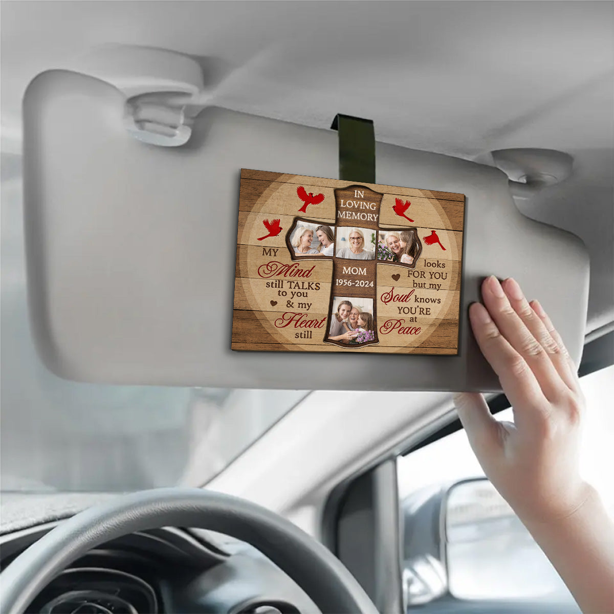 Loved Beyond Words - Personalized Car Visor Clip