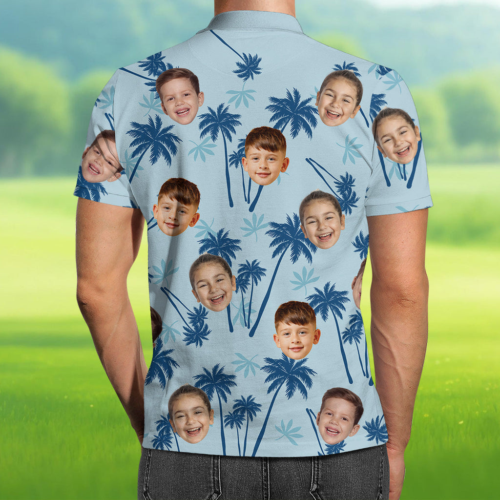 Photo Best Dad Ever - Personalized Photo Polo Shirt