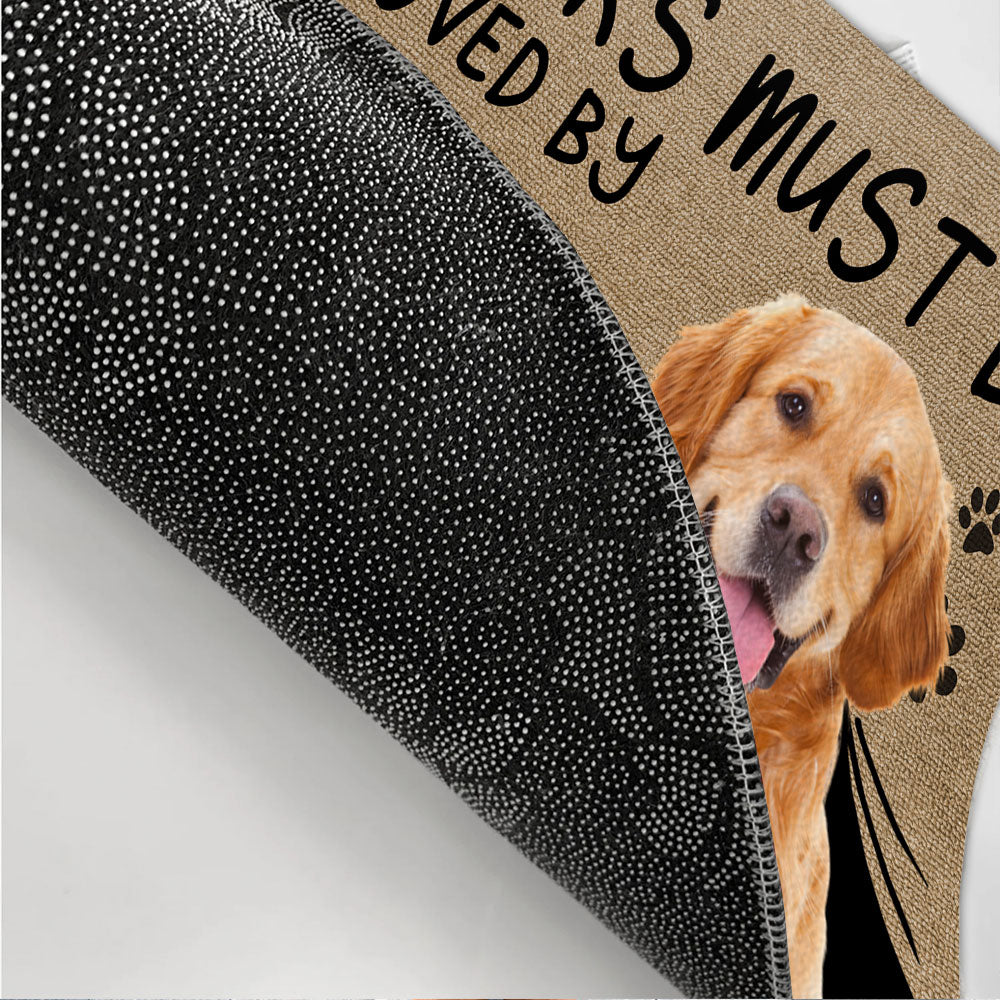 Approved By Pet Photo - Personalized Doormat
