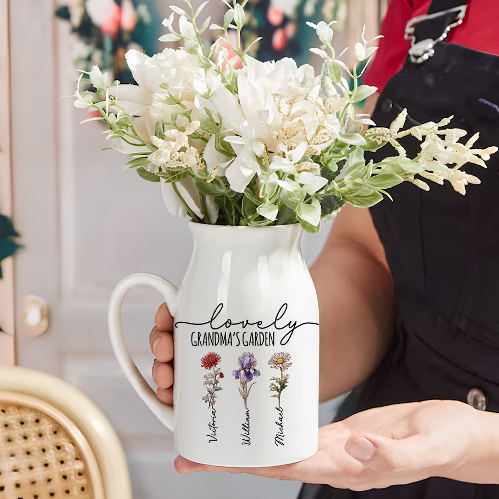 Lovely Nana - Personalized Home Decor Flower Vase