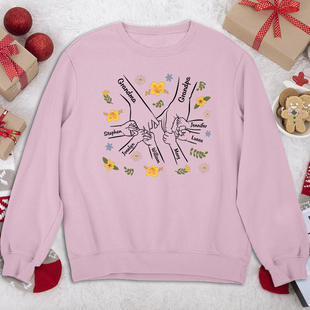 Custom Christmas & Birthday Keepsake Gift • A Family Is A Round Of Love - Personalized Shirt