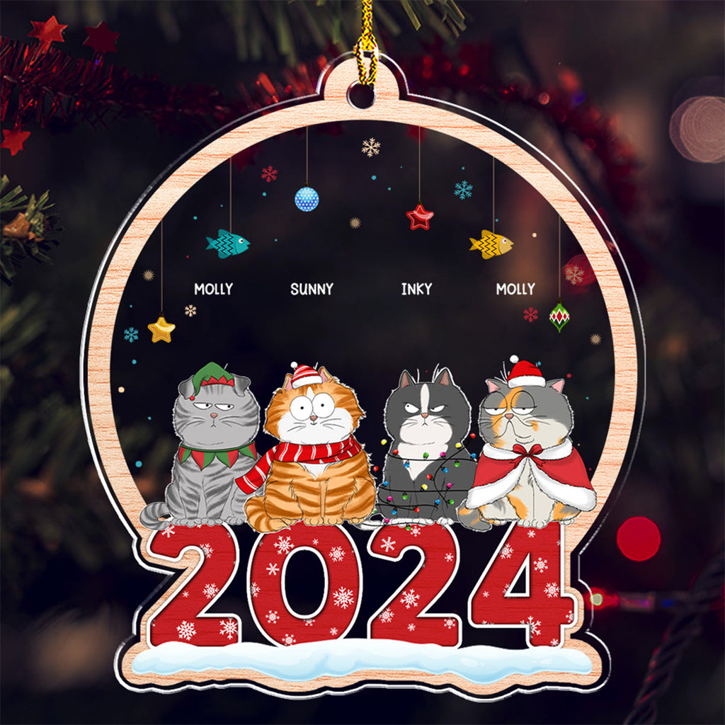 Custom Keepsake Christmas Ornament •  Best Cat Mom - Personalized Acrylic Ornament