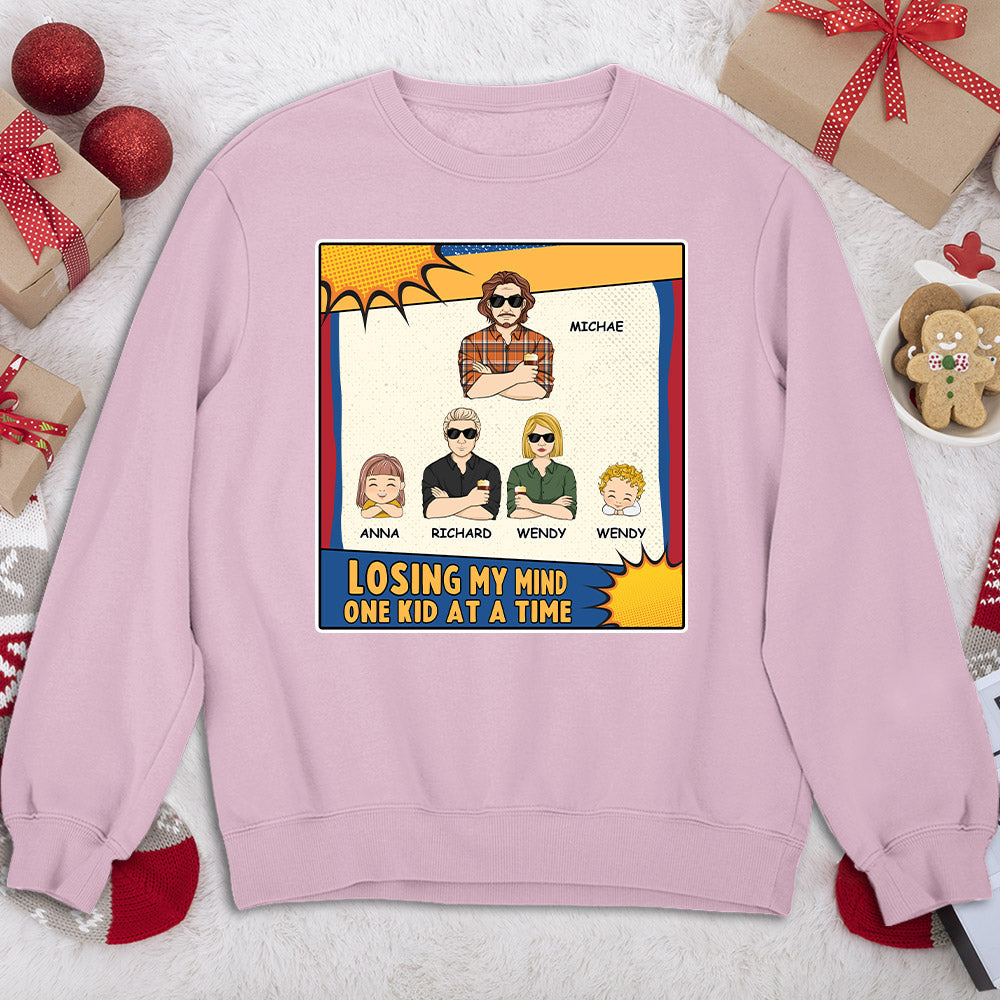 Custom Christmas & Birthday Gift for Dad, Grandpa • Just A Dad And His Kids - Personalized Shirt