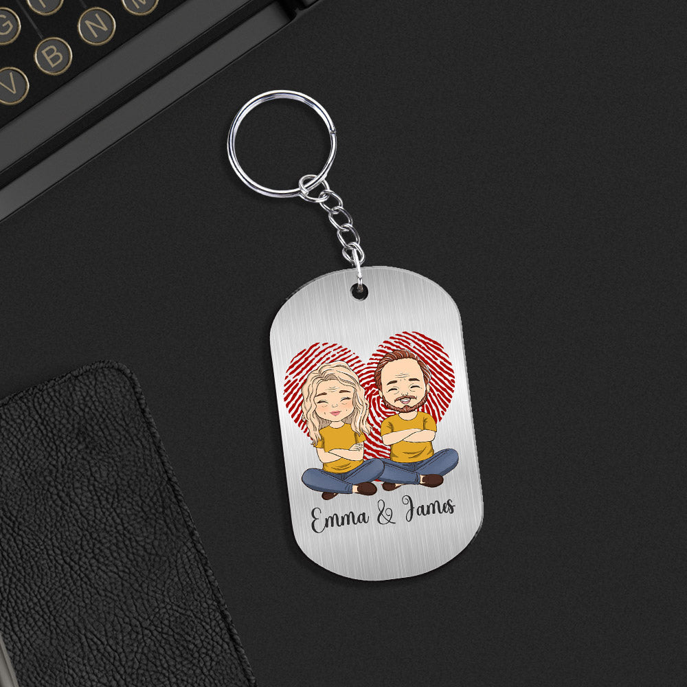 Map Where We Said - Personalized Acrylic Keychain