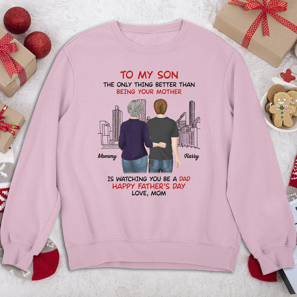 Custom Christmas & Birthday Gift for Son • From Mom To Son Happy Fathers Day - Personalized Shirt