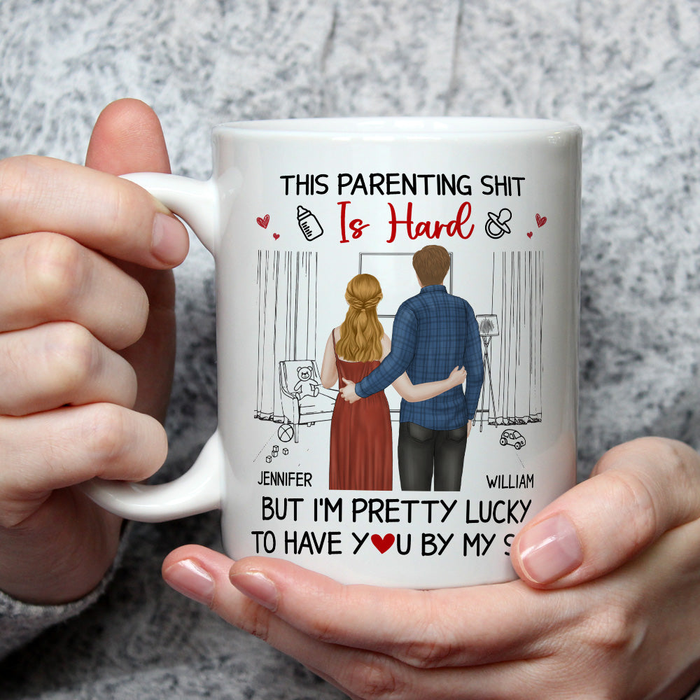 Custom Anniversary Keepsake Gifts For Couple • Its Hard To Become A Parent - Personalized Coffee Mug