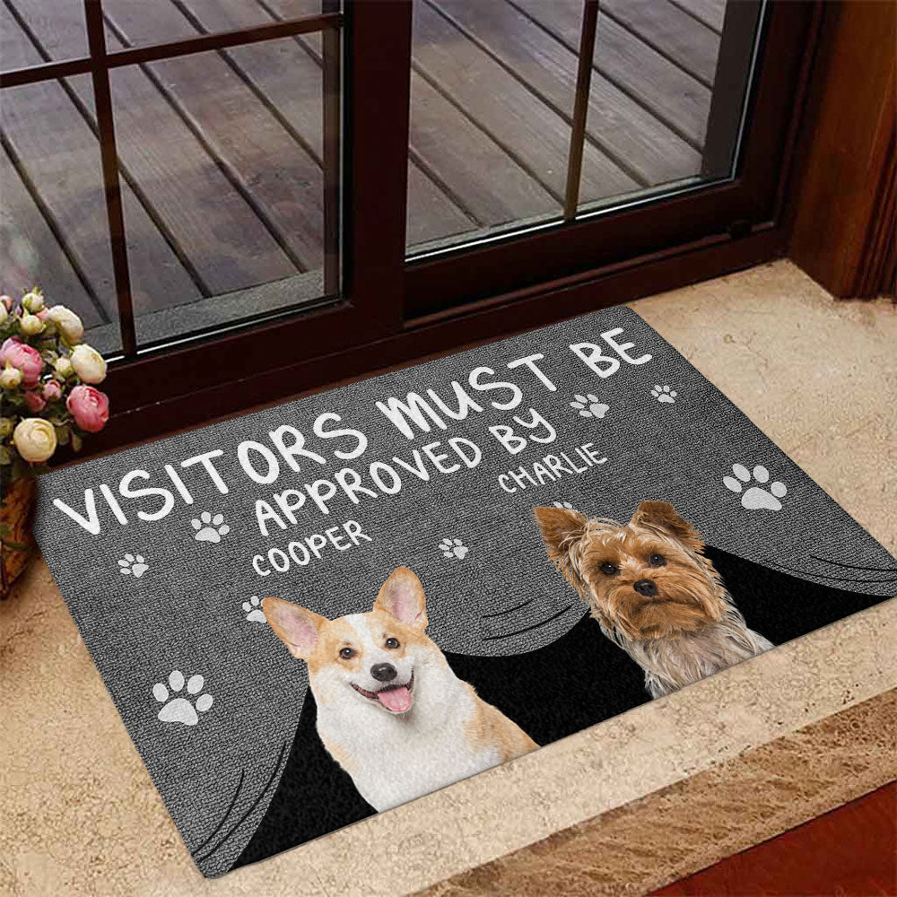 Approved By Pet Photo - Personalized Doormat