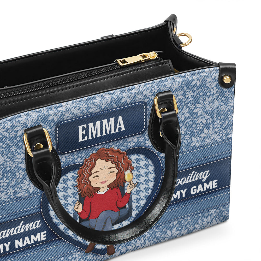 Grandma Is My Name - Personalized Leather Bag