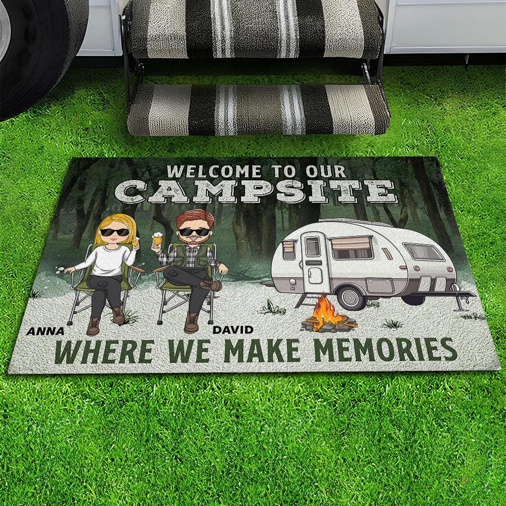 Where We Make Memories - Personalized Doormat
