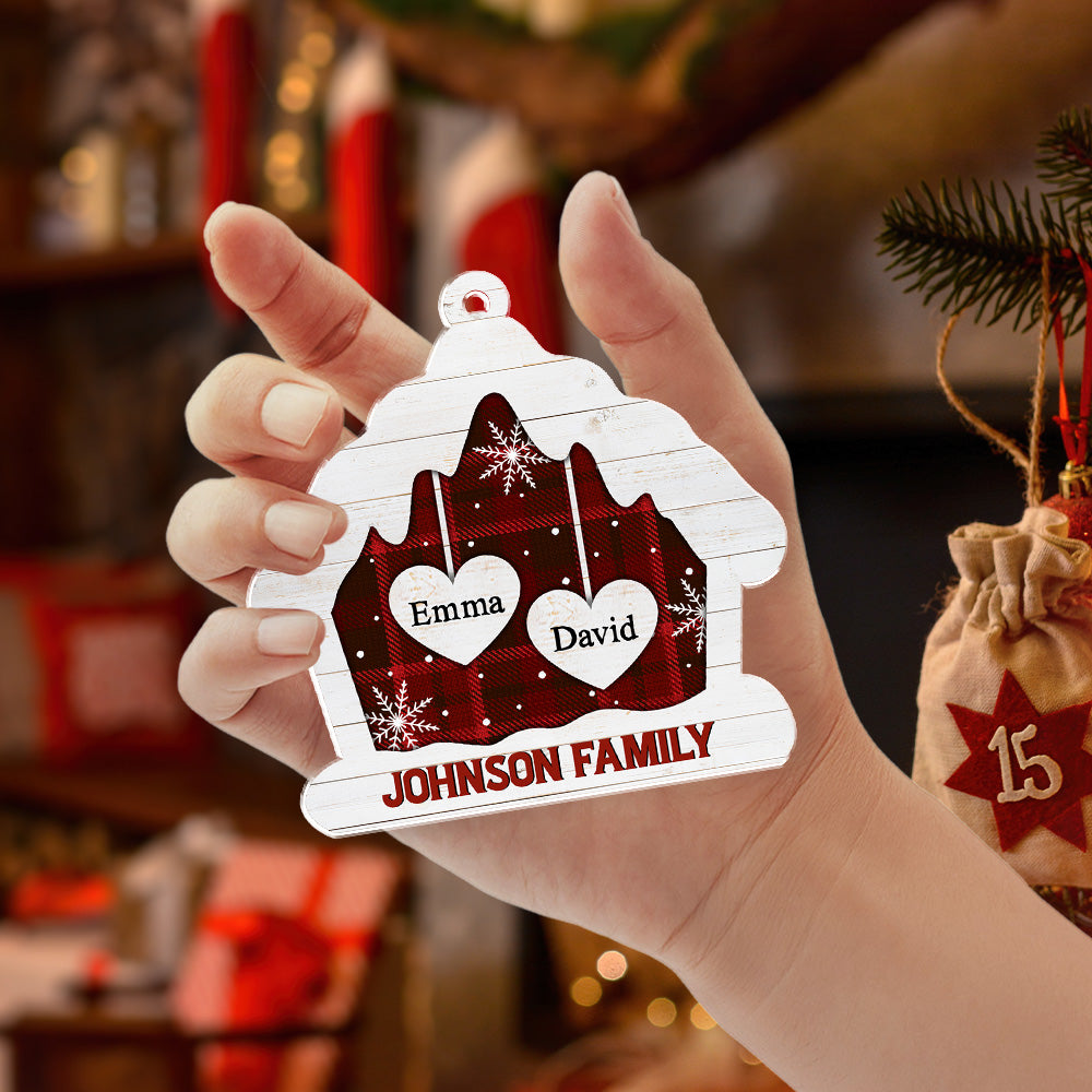 Custom Family Ornament, Christmas Gift for Family Members •  Full House - Personalized Acrylic Ornament