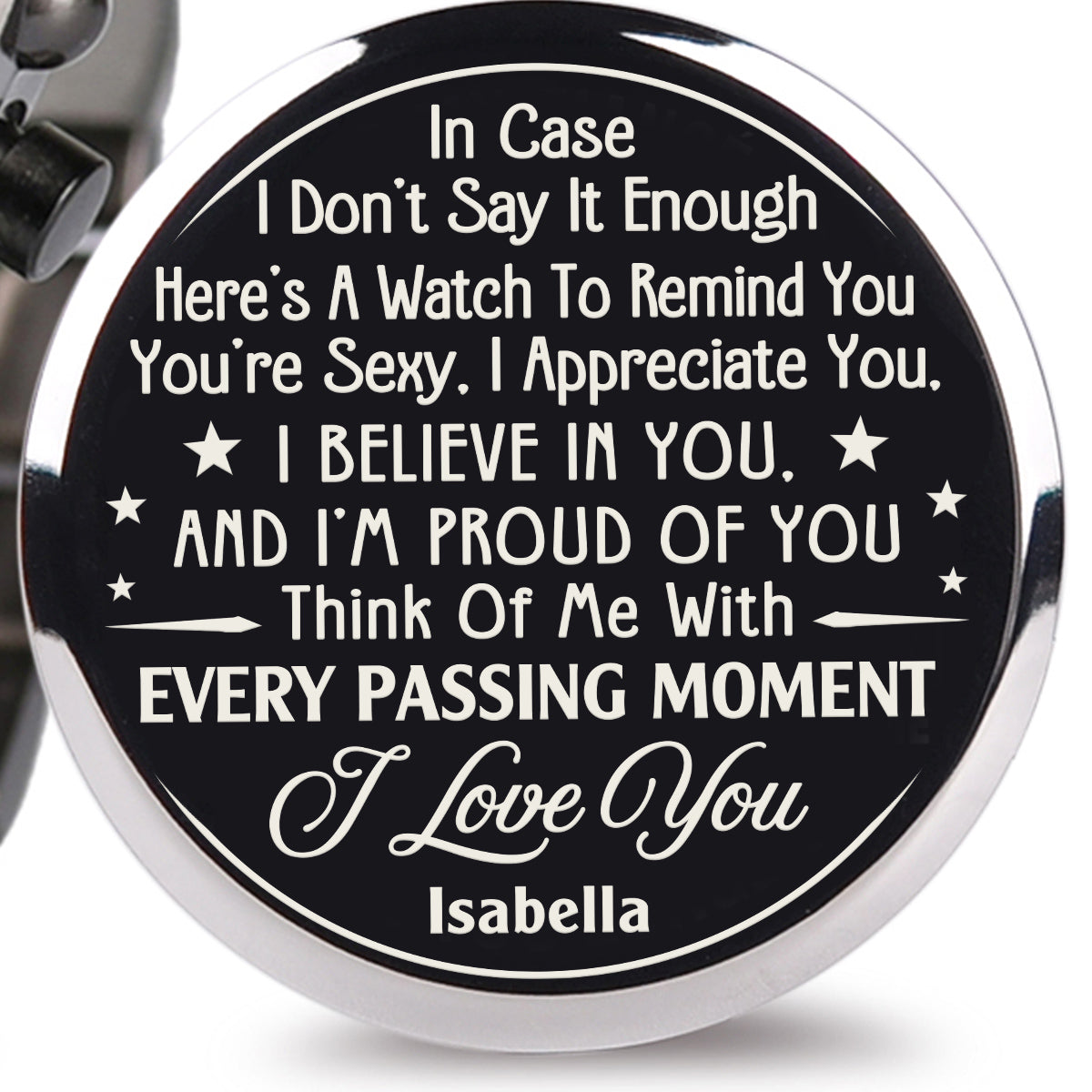 I Believe In You - Personalized Engraved Wooden Watches GQ026