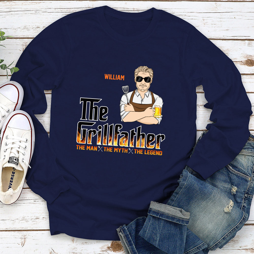 Custom Christmas & Birthday Gift for Dad, Grandpa • The Grillfather - Personalized Shirt