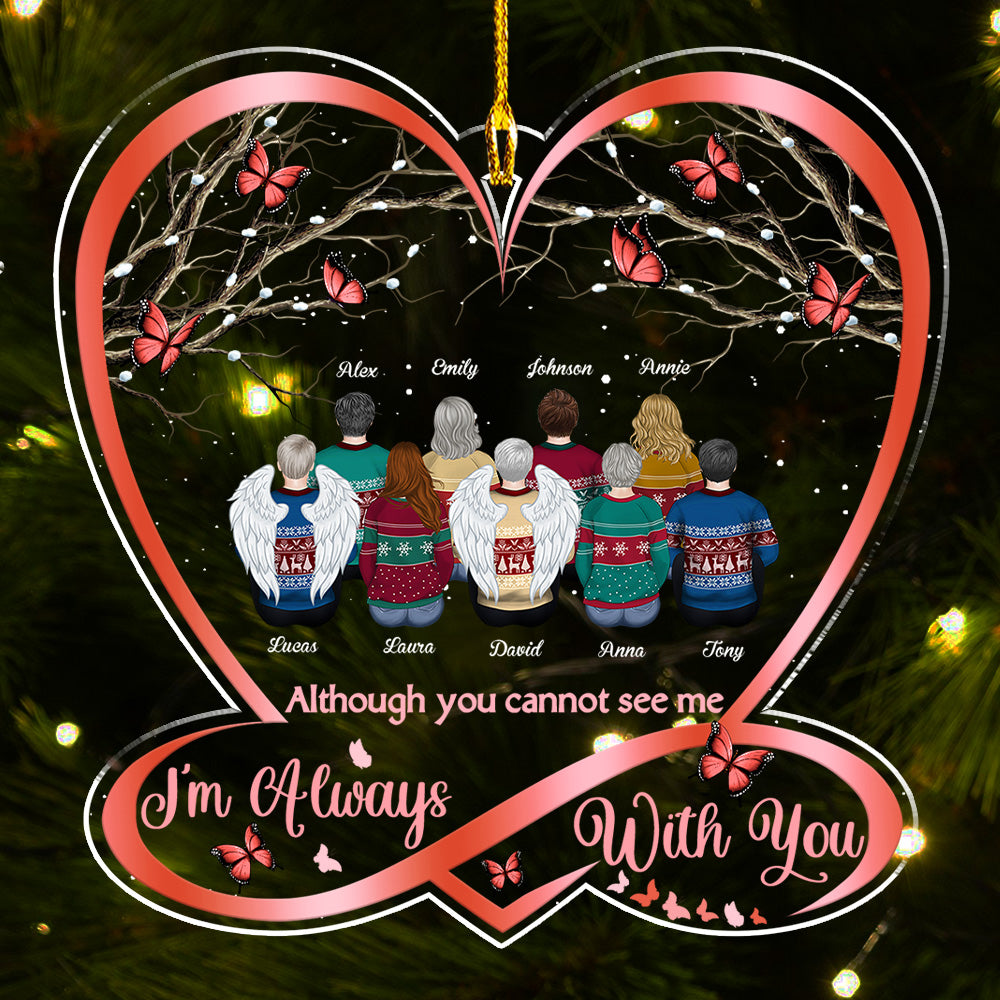 Custom Family Ornament, Christmas Gift for Family Members •  I Am With You - Personalized Acrylic Ornament