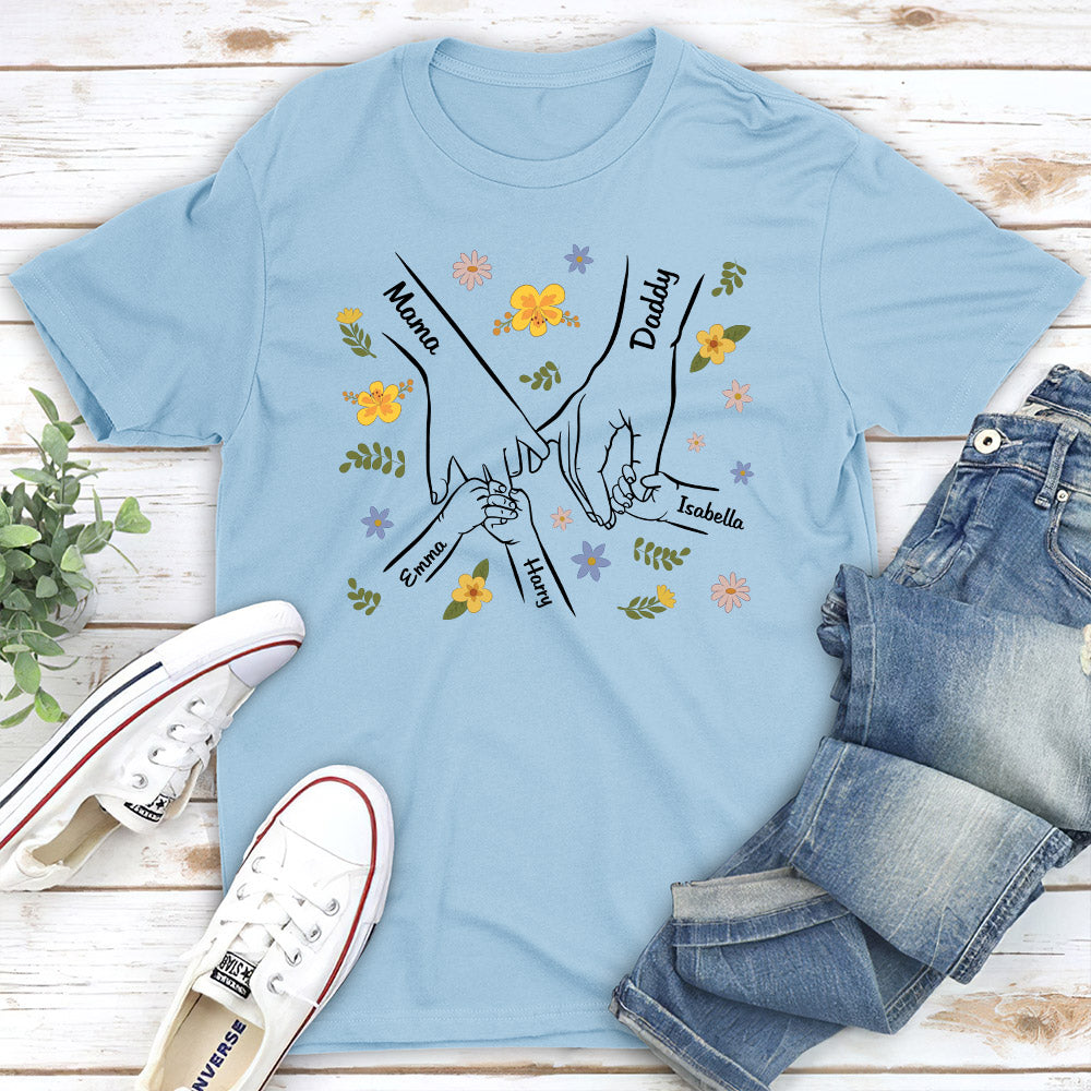 Custom Christmas & Birthday Keepsake Gift • A Family Is A Round Of Love - Personalized Shirt