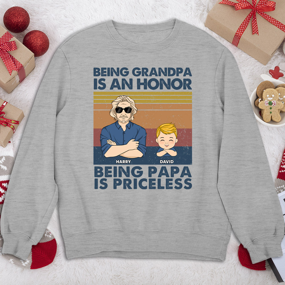 Custom Christmas & Birthday Gift for Dad, Grandpa • The Legend And The Legacy - Personalized Shirt