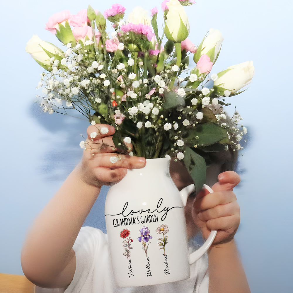 Lovely Nana - Personalized Home Decor Flower Vase