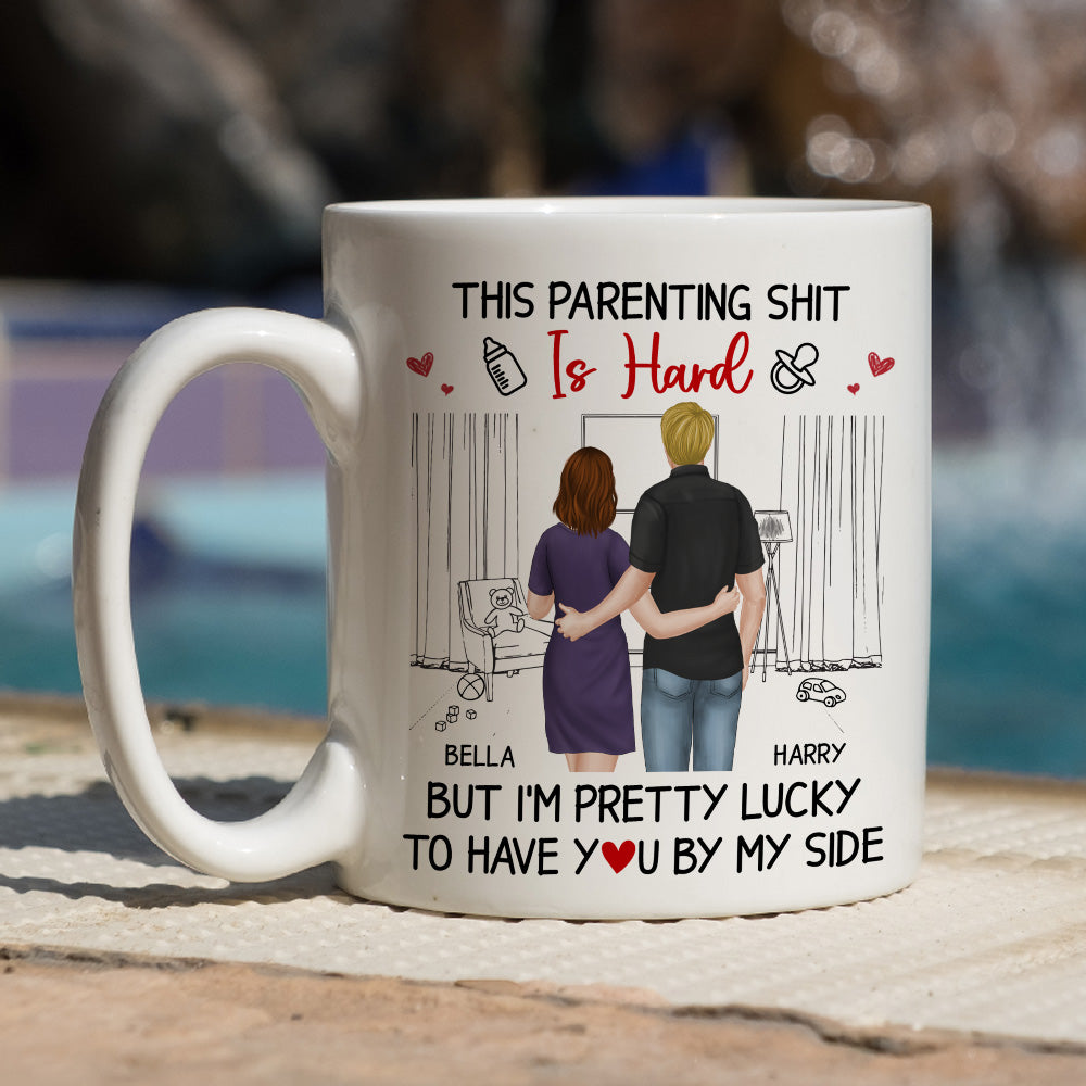 Custom Anniversary Keepsake Gifts For Couple • Its Hard To Become A Parent - Personalized Coffee Mug