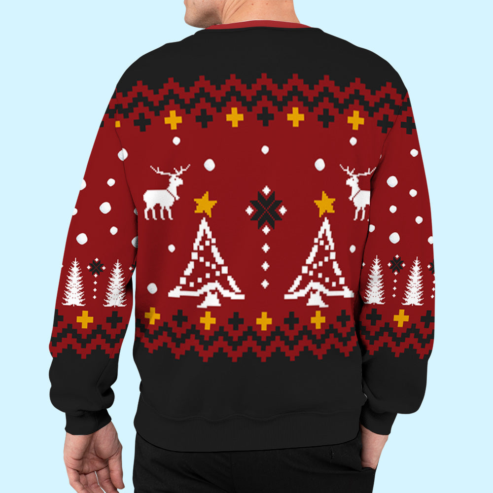 Custom Family Christmas Sweatshirt, Gift for Family Members • Our Story - Personalized All-Over-Print Sweatshirt