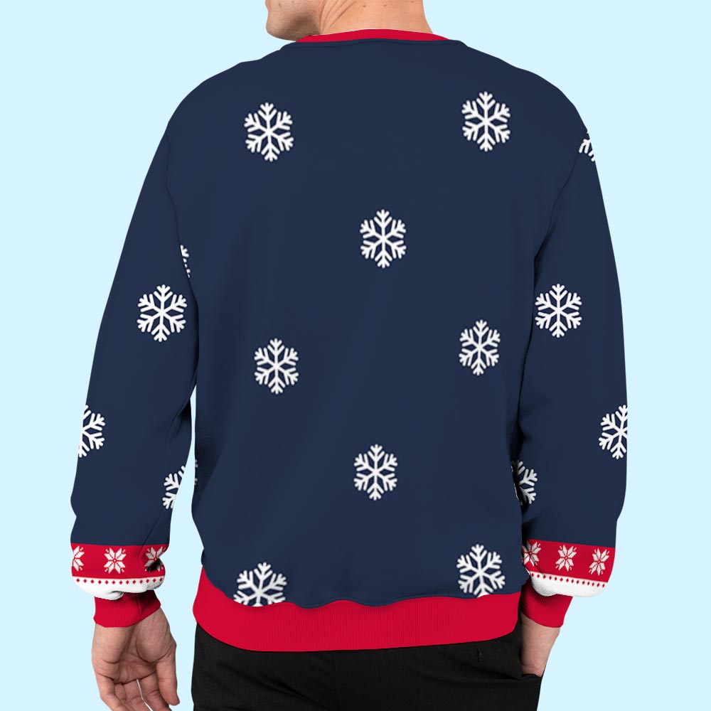 Custom Couple Christmas Sweatshirt, Anniversary Gift • We Still Do - Personalized All-Over-Print Sweatshirt