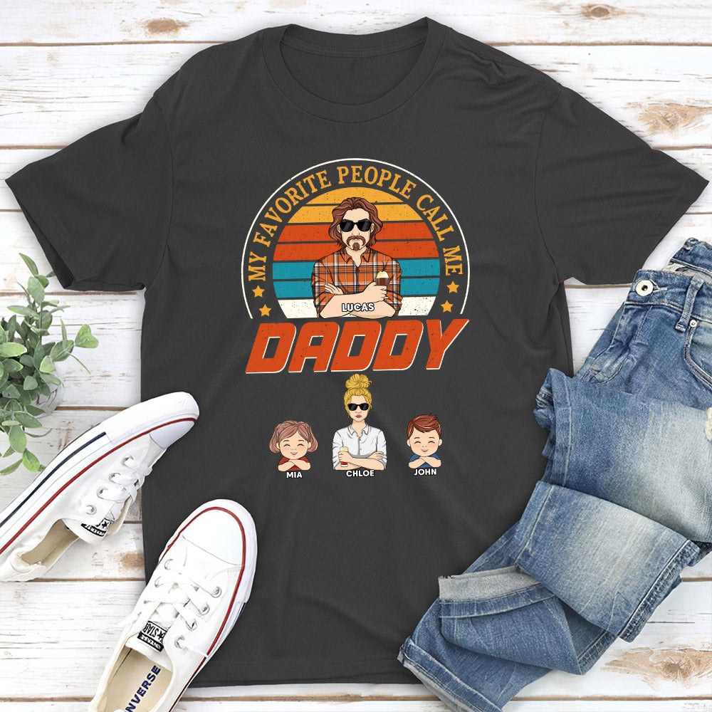 Custom Christmas & Birthday Gift for Dad, Grandpa • Call Me Daddy - Personalized Shirt