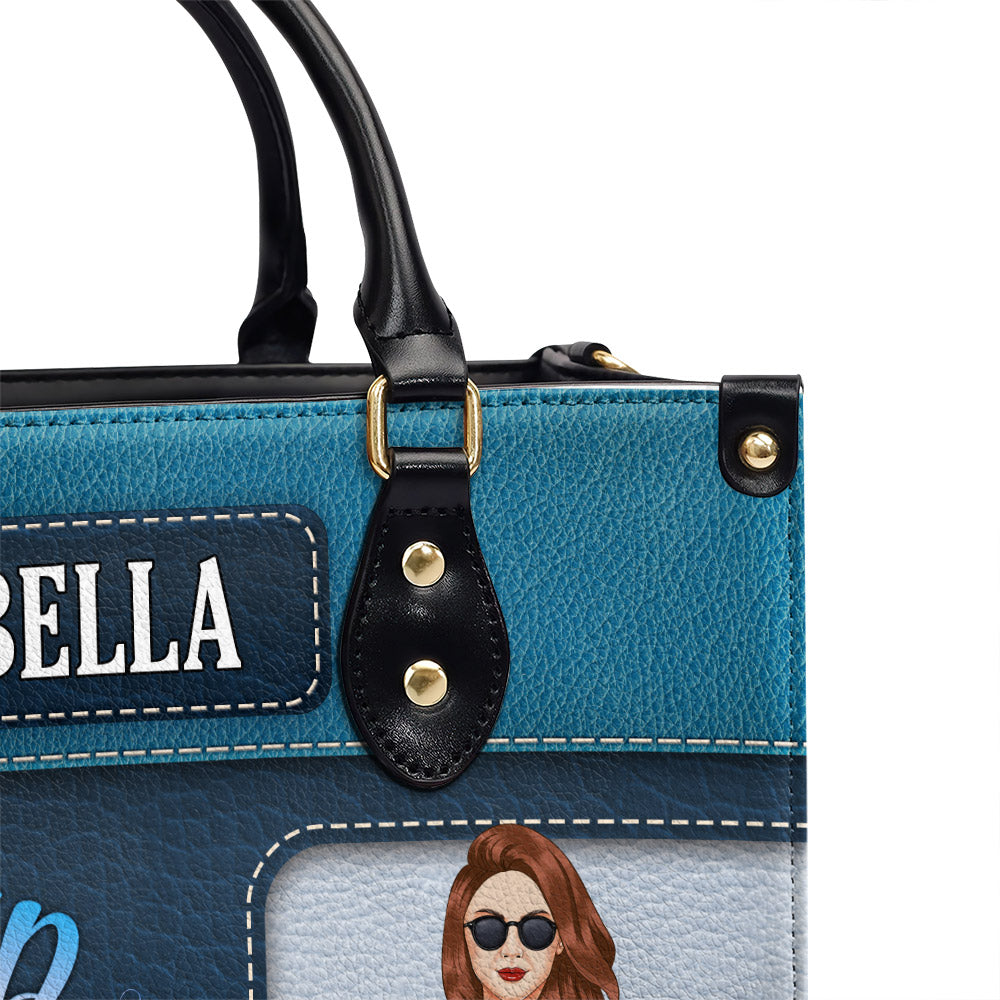 Blessed Grandma - Personalized Leather Bag