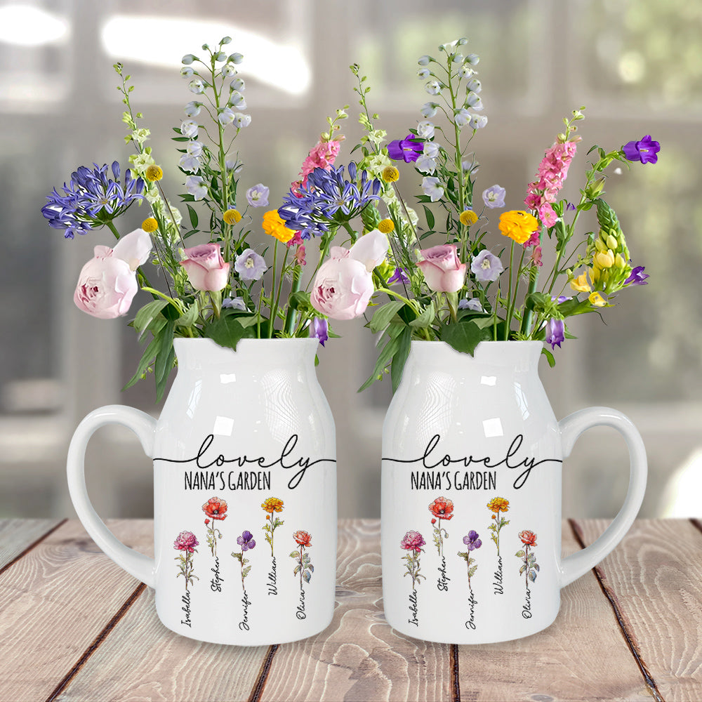 Lovely Nana - Personalized Home Decor Flower Vase