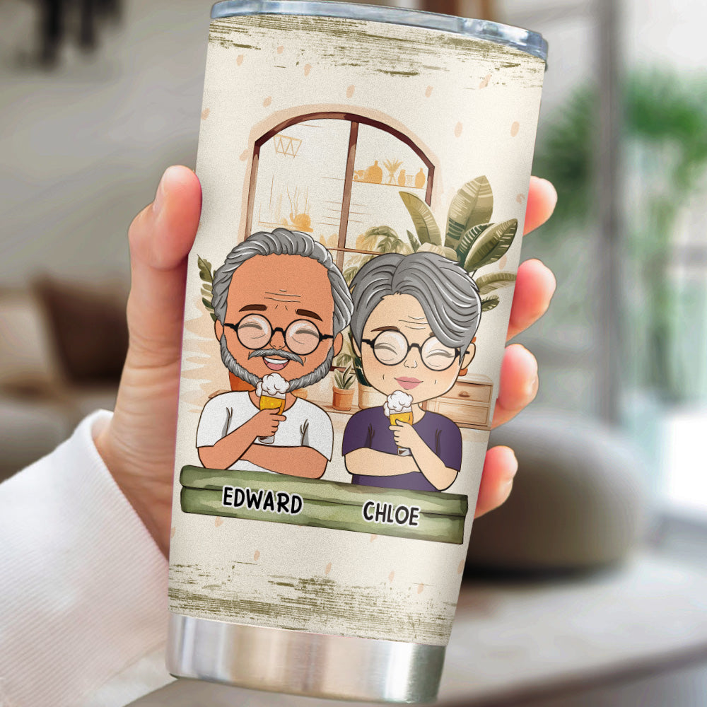 Custom Christmas Anniversary Gifts For Husband • Meeting You Was Fate Becoming Your Friend Was A Choice - Personalized Tumbler