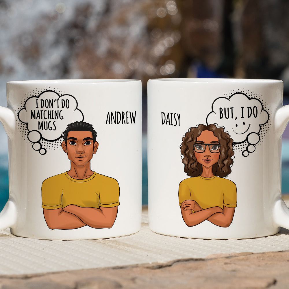 Custom Anniversary Keepsake Gifts For Couple • Matching Mugs - Personalized Coffee Mug