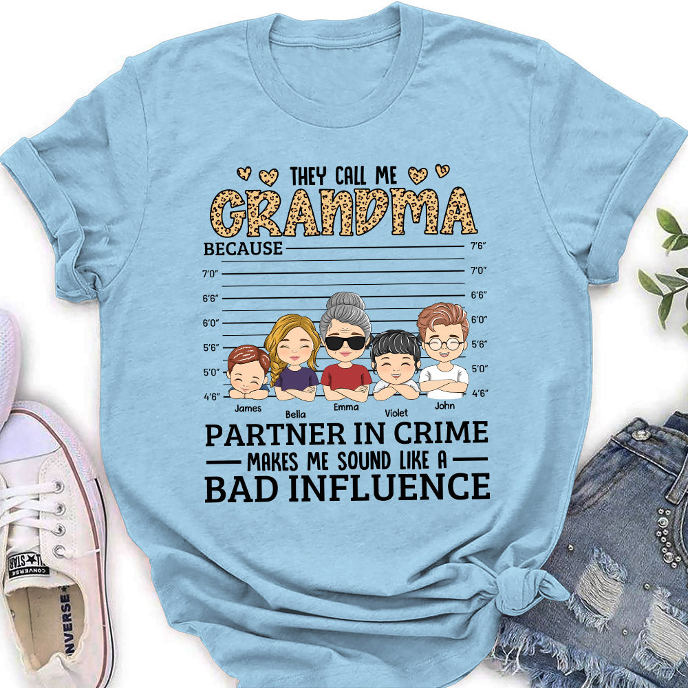 Custom Christmas & Birthday Gift for Grandma • They Call Me Grandma - Personalized Women's T-shirt