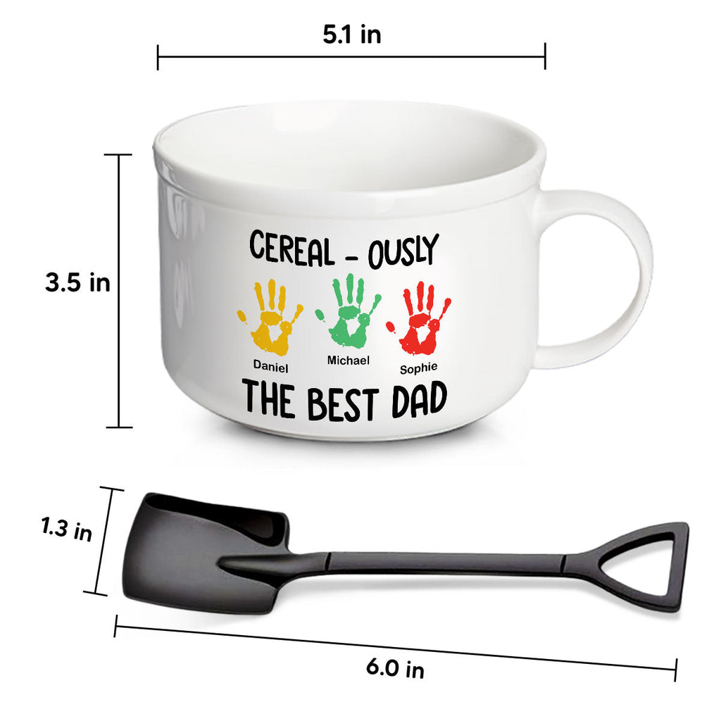 The Best Dad - Personalized Ceramic Bowl