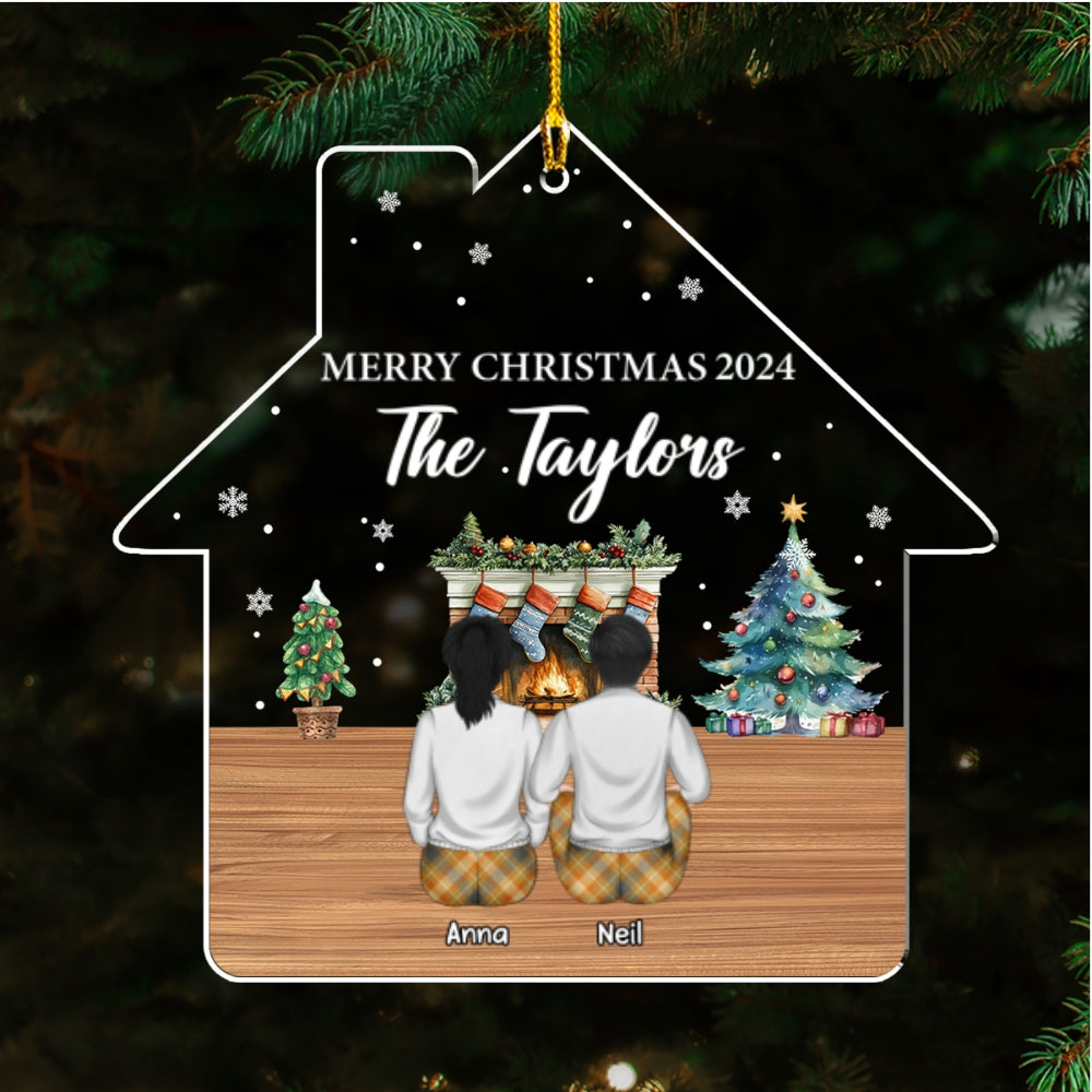 Custom Family Ornament, Christmas Gift for Family Members •  Family Reunion Christmas - Personalized Acrylic Ornament