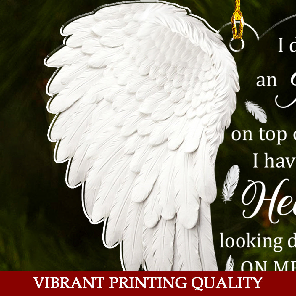 Custom Keepsake Christmas Ornament •  Angel In Heaven - Acrylic Ornament