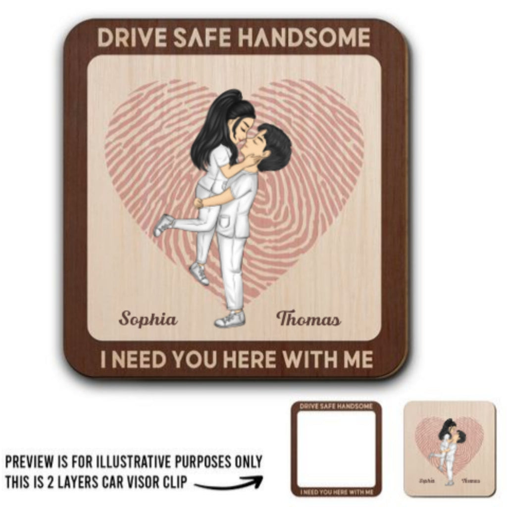 Loving You - Personalized Car Visor Clip
